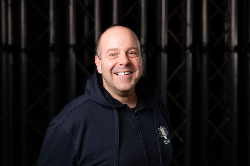 Headshot of our team, photo of Male, Gavin Stephens, Design Manager at Icon Exhibitions in Staffordshire