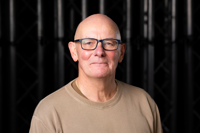 Headshot of our team, photo of Male, Geoff Dyas our Health and Safety Officer at Icon Exhibitions in Staffordshire
