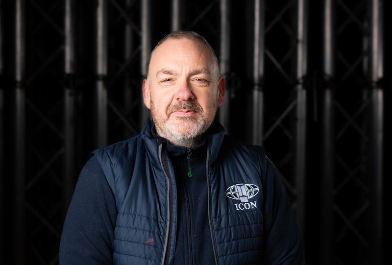 Headshot of our team, photo of Male, Jason Bate our General Trades at Icon Exhibitions in Staffordshire