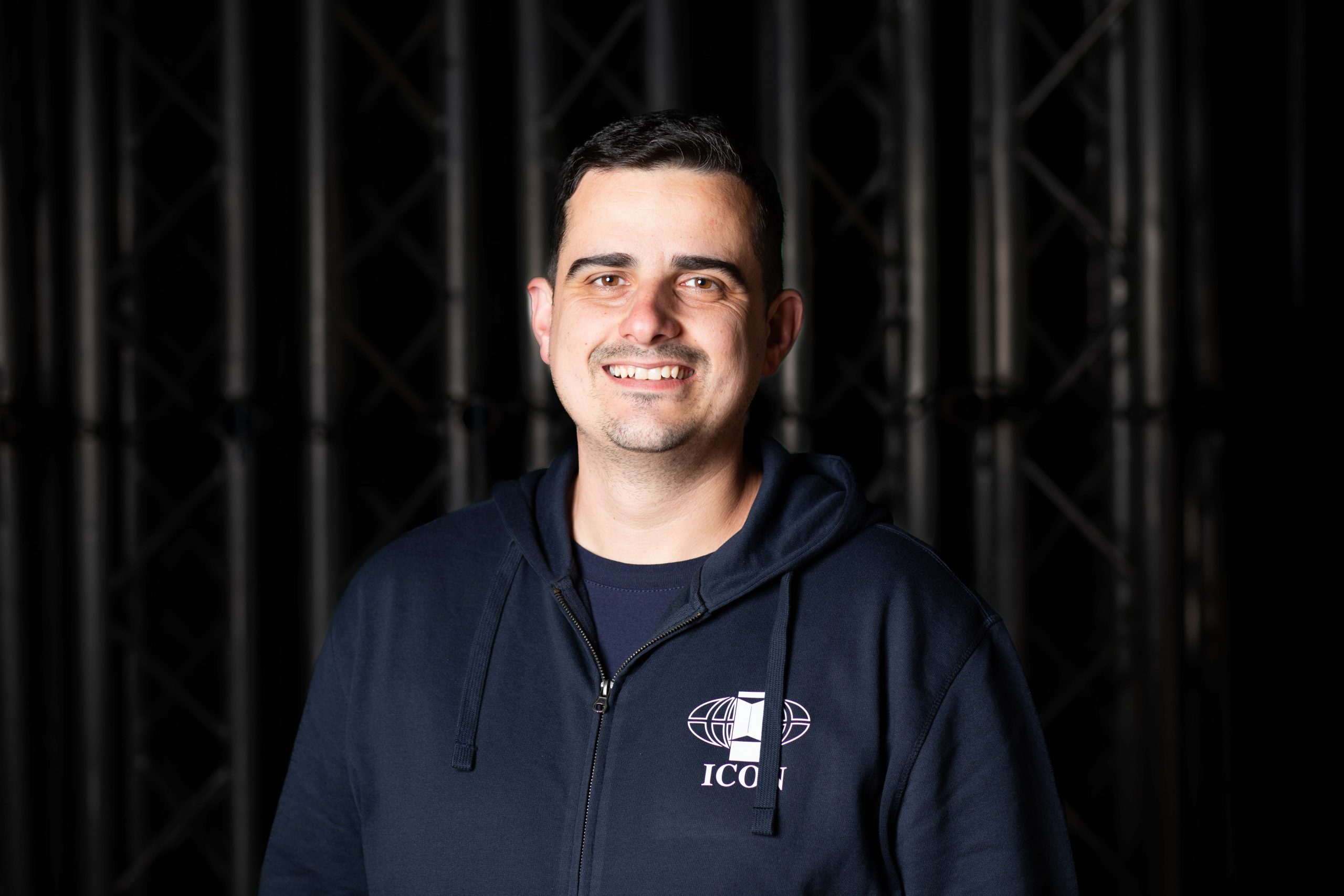 Headshot of our team, photo of Male, James Campbell one of our Project Managers at Icon Exhibitions in Staffordshire